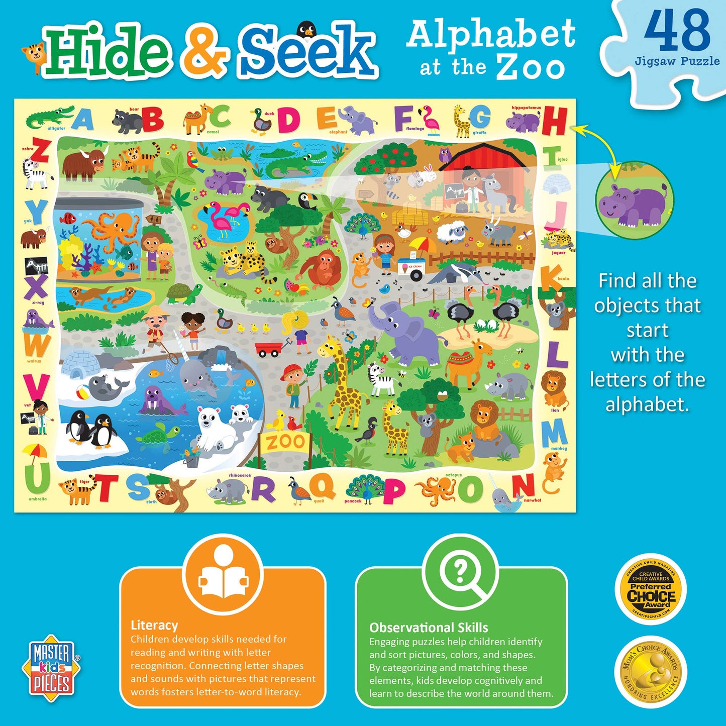 Alphabet at the Zoo Puzzle