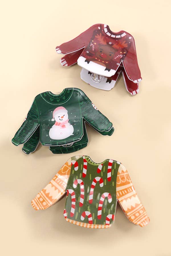 Ugly Sweater Claw Clip
