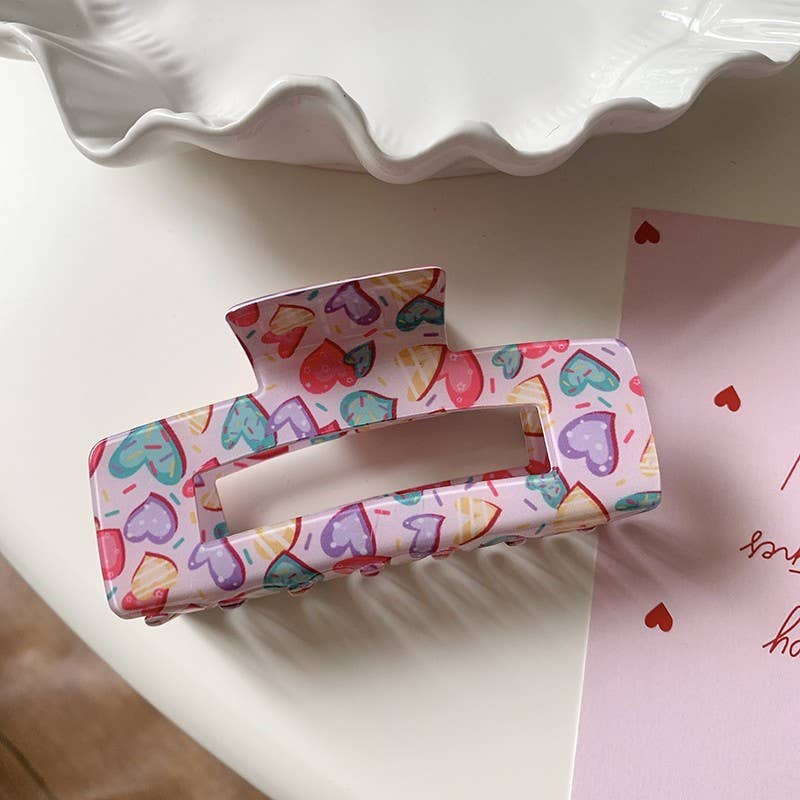 JOSSLYN by wall to wall - VALENTINE'S  DAY GIFT  HEART HAIR CLAW CLIPS | 40H887