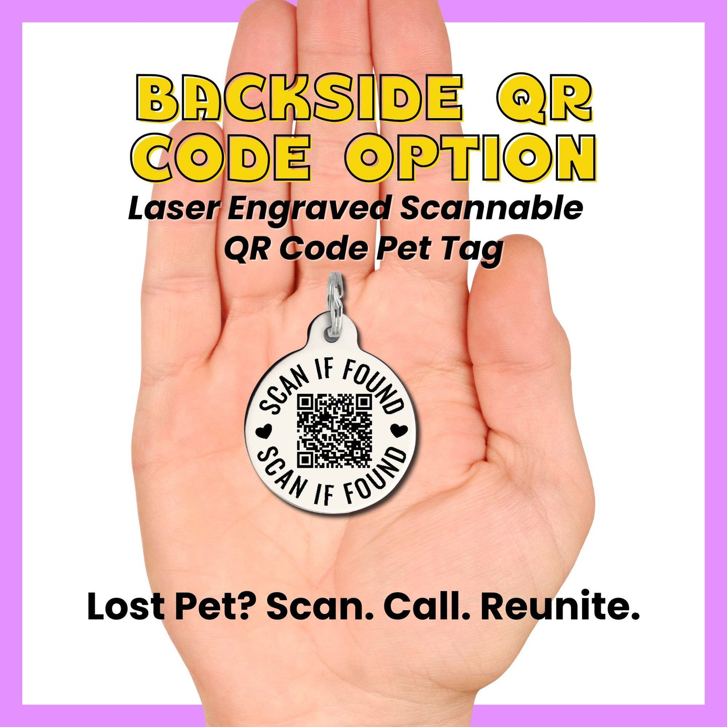 Bad Tags - Personalized Pet ID Tag w/QR Code - No Balls Still a Baller 