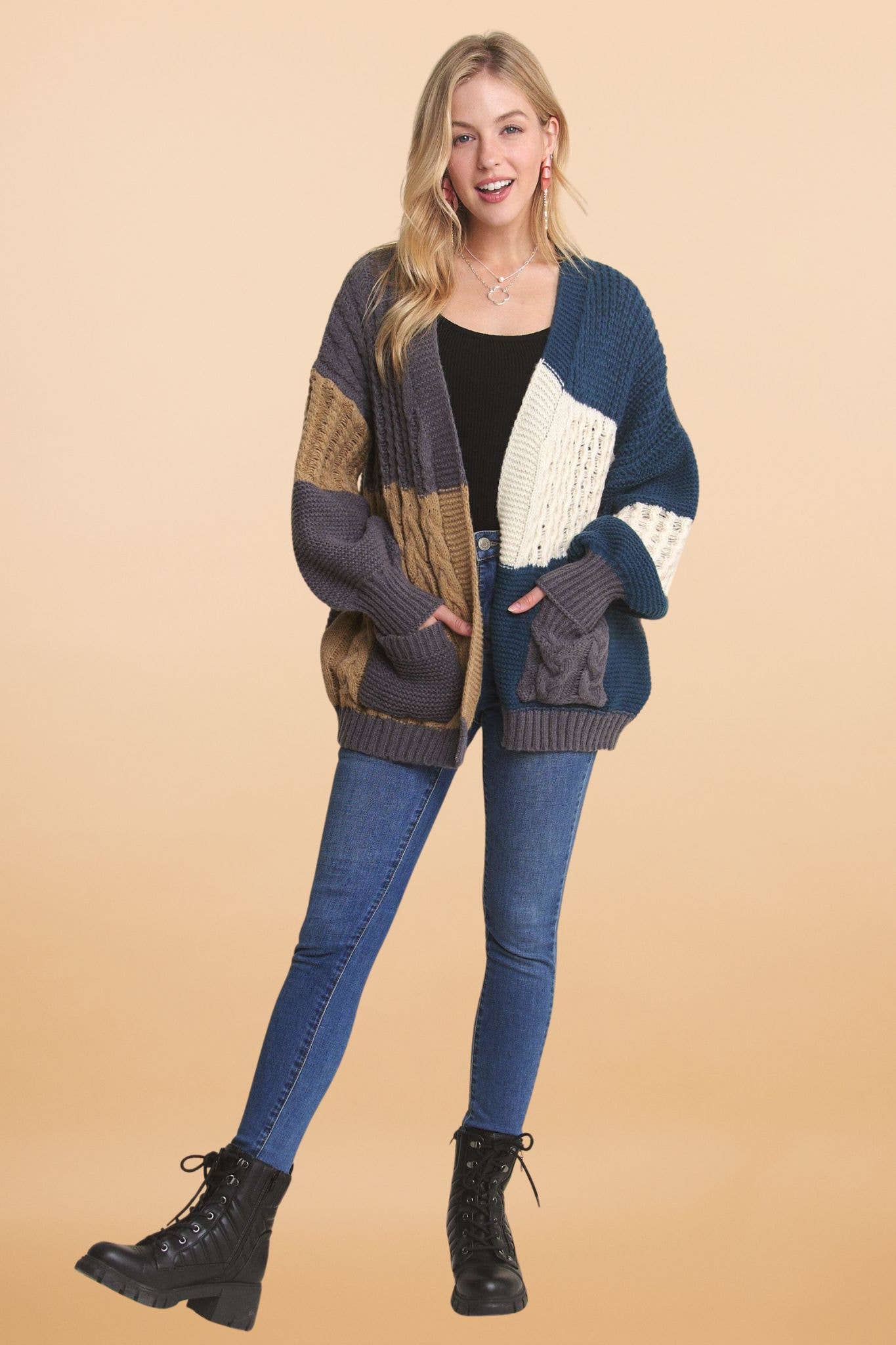 Colorblock Cardigan