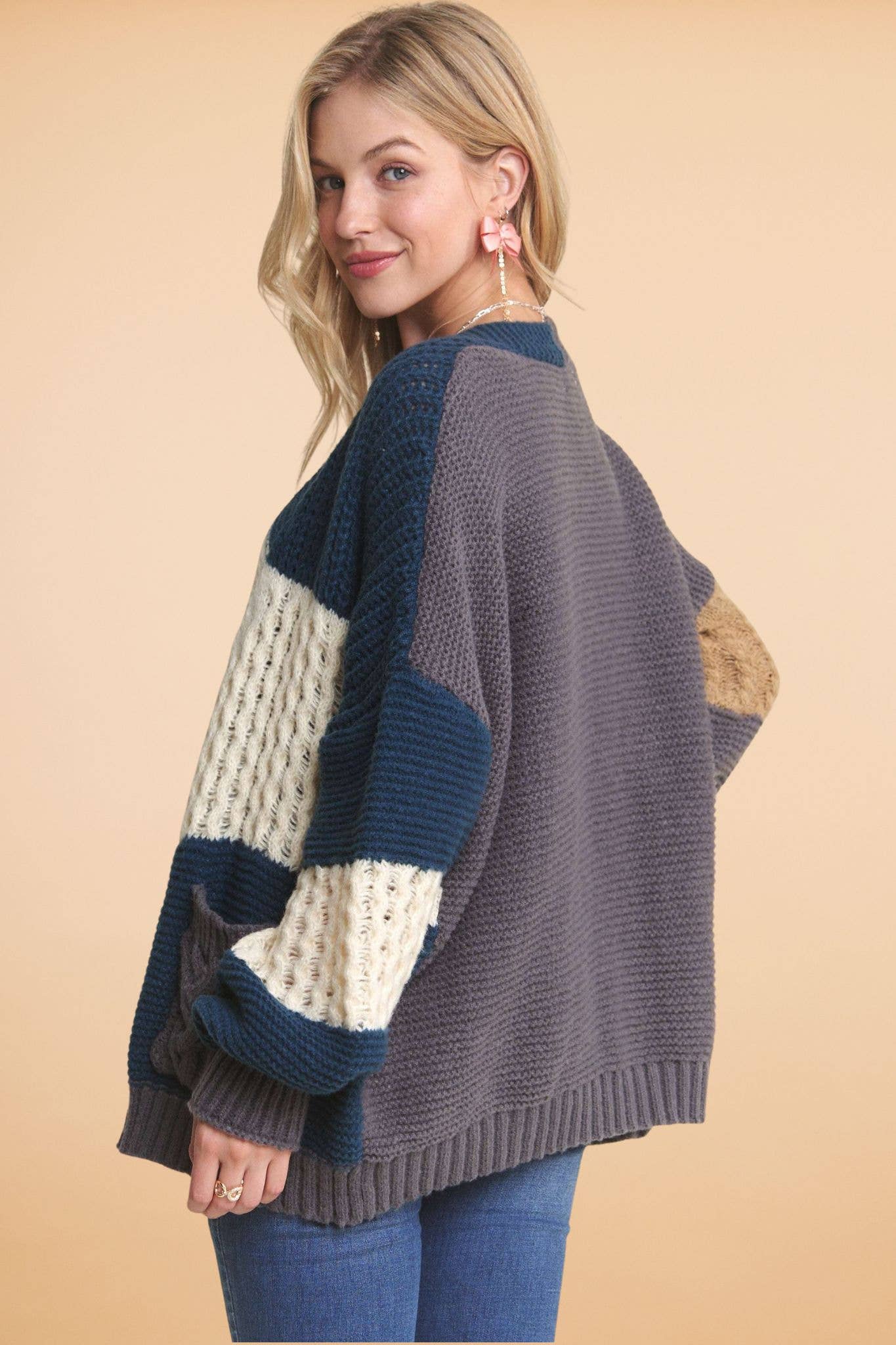 Colorblock Cardigan