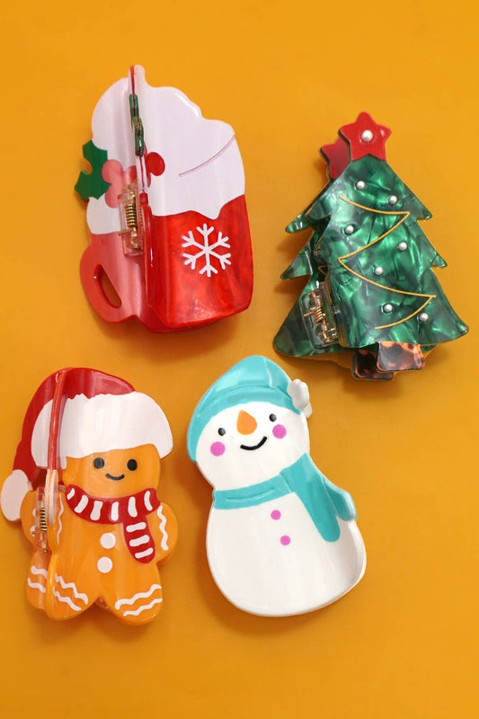 Christmas Claw Clips