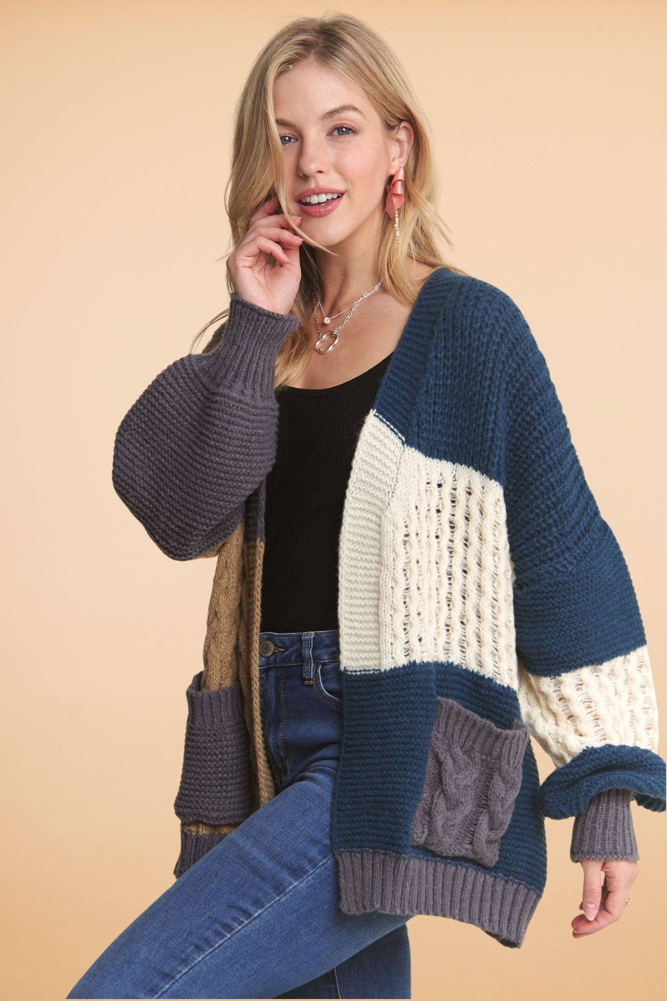 Colorblock Cardigan