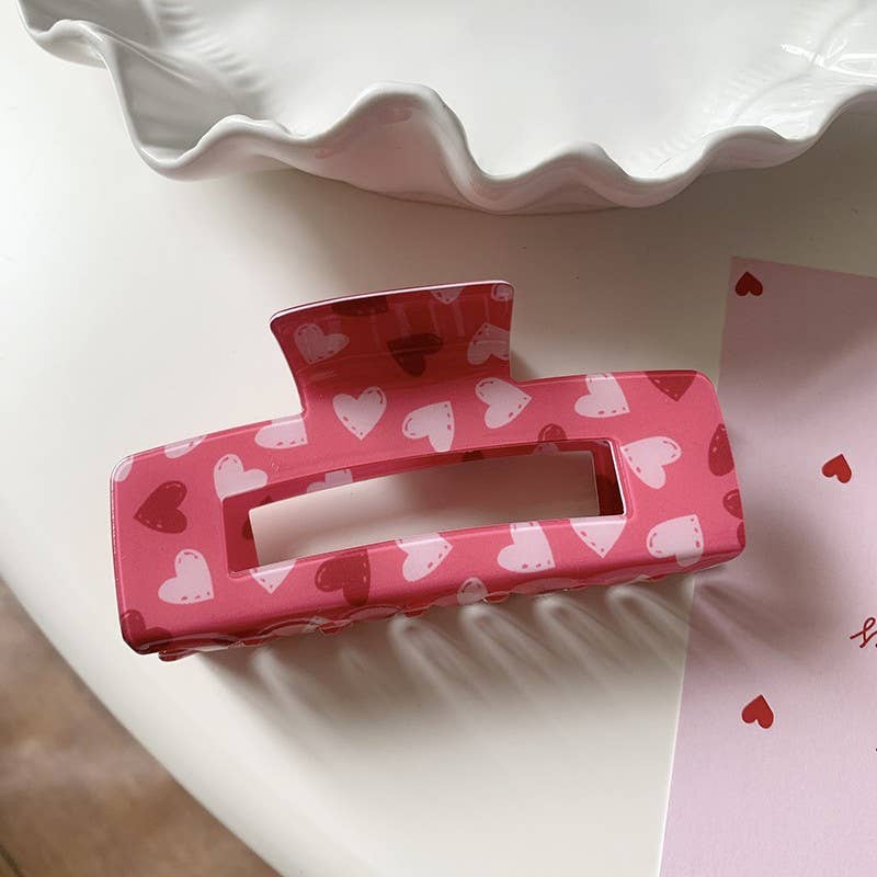 JOSSLYN by wall to wall - VALENTINE'S  DAY GIFT  HEART HAIR CLAW CLIPS | 40H887
