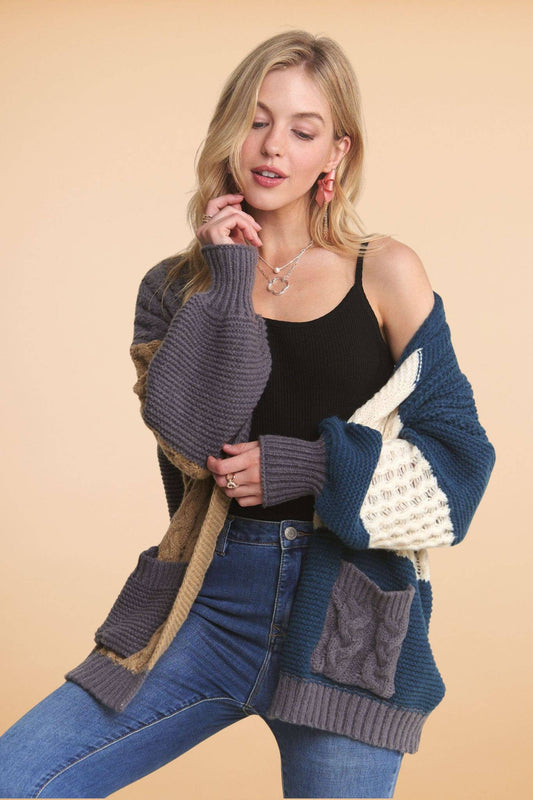 Colorblock Cardigan